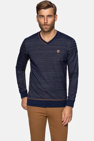 Wam Denim Stavanger V-Neck Navy Sweater-2XL