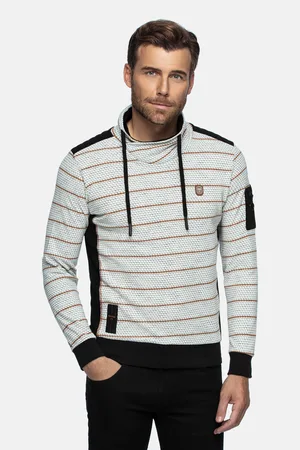 Wam Denim Muro Striped Off-White Sweater -2XL