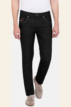 Wam Denim Swindon Stretch Slim Fit Black Jeans-28-30