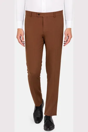 Wam Denim Slim Fit Textured Brown Pantalon-46