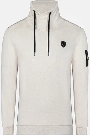 Wam Denim Quasar Mock Neck Beige Sweater -2XL