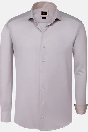 Wam Denim Jucinto Cut Away Collar Overhemd lange Mouw Grey -2XL