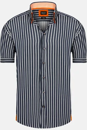 Wam Denim Aire Navy Overhemd Korte Mouw-3XL