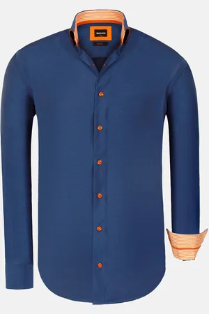 Wam Denim Waylon Regular Fit Indigo Overhemd-3XL