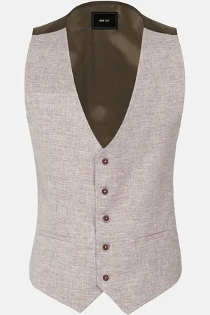 Wam Denim Cullen Beige Suit Gilet-46