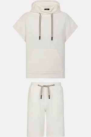 Wam Denim Maxton White Hoodie Shorts -2XL