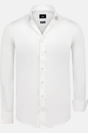 Wam Denim William White Slim Fit Men’s Cotton Overhemd-2XL