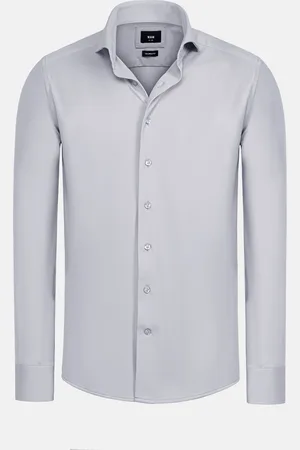 Wam Denim Stefano Light Grey Non Iron Business Overhemd-2XL