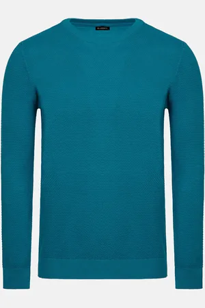 Wam Denim Larry Petrol Cotton Pullover-2XL