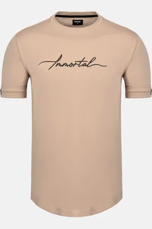 Wam Denim Khaza Slim Fit Beige T-Shirt -2XL