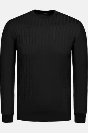 Wam Denim Ruth Crew Neck Black Pullover-2XL