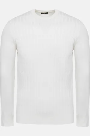 Wam Denim Ruth Crew Neck Off White Pullover-2XL