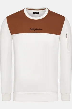 Wam Denim Emory Slim Fit Off White Sweater -2XL