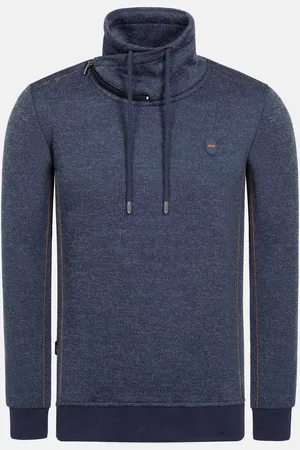 Wam Denim Cain High Neck Navy Sweater -2XL