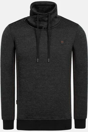 Wam Denim Cain High Neck Black Sweater -L