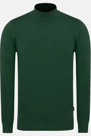 Wam Denim Saintes High Neck Green Pullover -L
