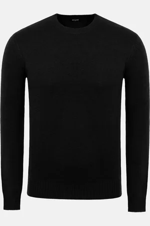 Wam Denim Cassian Crew Neck Black Sweater -2XL
