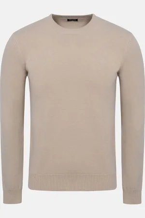 Wam Denim Cassian Crew Neck Beige Sweater -2XL