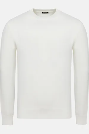 Wam Denim Cassian Crew Neck Off White Sweater -2XL