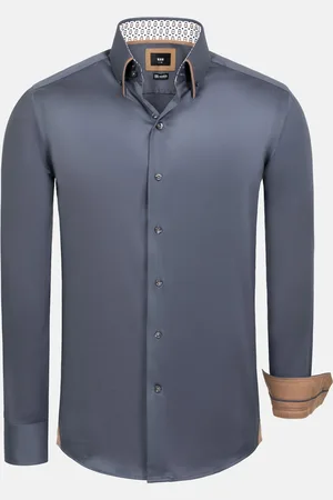 Wam Denim Rocco Anthracite Non-Iron Business Overhemd-2XL