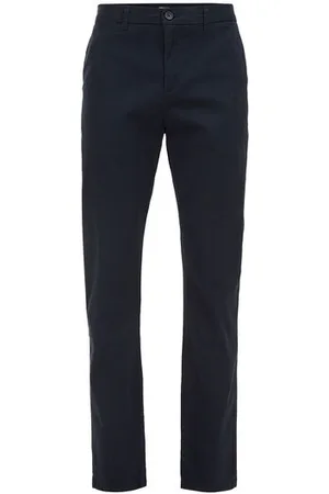 WE Fashion Fundamentals - Heren slim fit chino met stretch - Slim Fit - - Katoen
