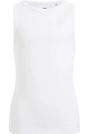 WE Fashion Meisjes singlet van ribstof - Slim Fit - - Katoen