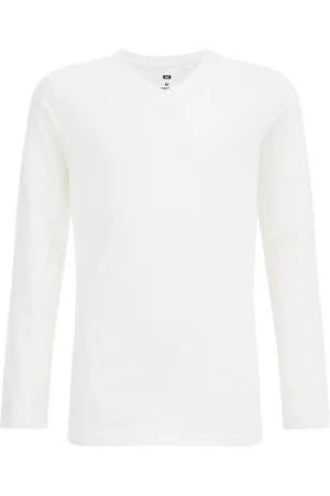 WE Fashion Jongens basic T-shirt met V-hals - Regular fit - - Katoen