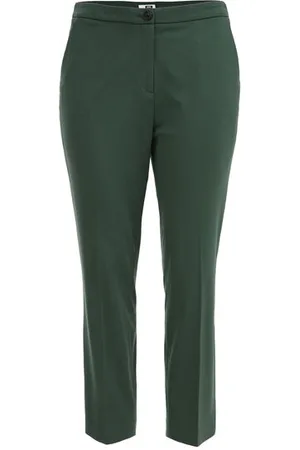 WE Fashion Dames slim fit pantalon met stretch - Curve - Slim Fit - - Viscose - Plus Size