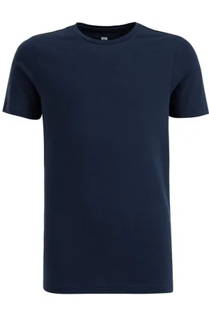 WE Fashion Jongens basic T-shirt met ronde hals - Regular fit - - Katoen