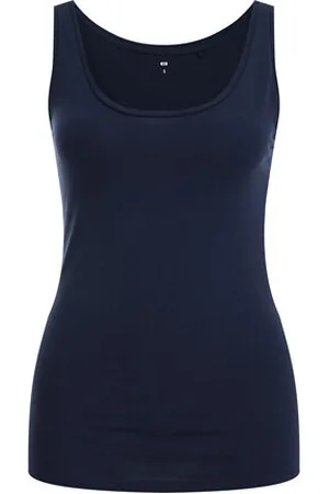 WE Fashion Dames singlet van katoenmix - Regular fit - - Katoen