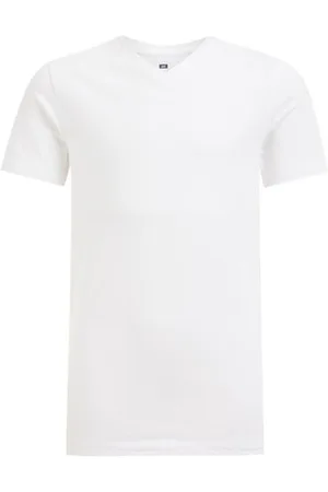WE Fashion Jongens basic T-shirt met V-hals - Regular fit - - Katoen