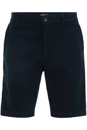 WE Fashion Heren regular fit chinoshort met structuur - Regular fit - - Katoen