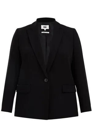 WE Fashion Dames getailleerde blazer - Curve - Slim Fit - - Plus Size