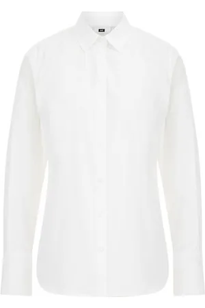WE Fashion Dames overhemdblouse - Regular fit - - Katoen