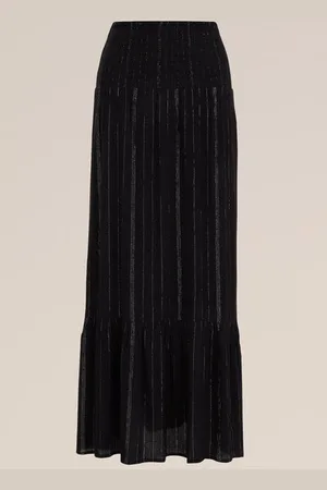 WE Fashion Dames rok met glittergaren - Regular fit - - Viscose