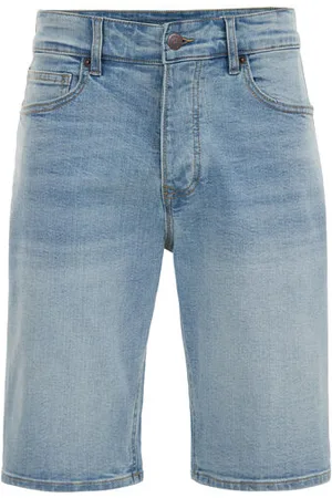 WE Fashion Blue Ridge - Heren regular fit denimshort met stretch - Regular fit - - Katoen