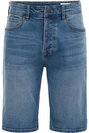 WE Fashion Blue Ridge - Heren regular fit denimshort met stretch - Regular fit - - Katoen