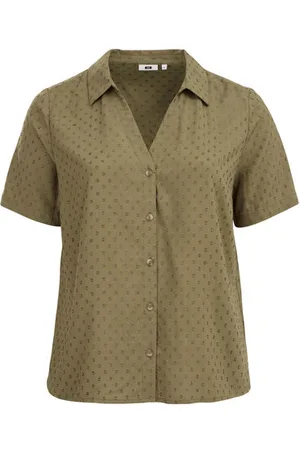 WE Fashion Dames blouse met structuur - Regular fit - - Viscose