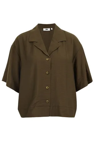 WE Fashion WE Studio - Dames blouse met zijdelook - Regular fit - - Viscose