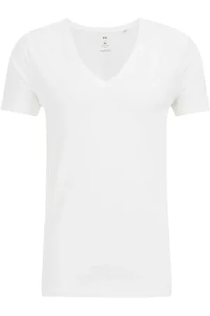 WE Fashion Heren T-shirt met diepe V-hals - Slim Fit - - Katoen