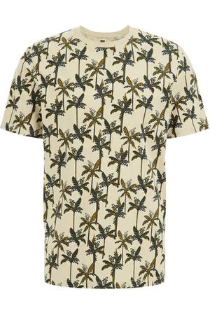 WE Fashion Heren T-shirt met dessin - Slim Fit - - Katoen