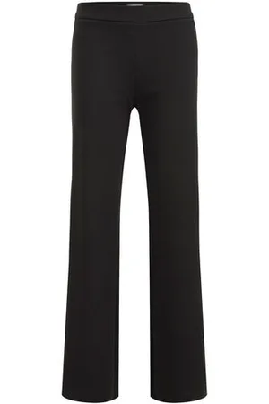 WE Fashion Dames wide leg pantalon - Curve - Regular fit - - Plus Size