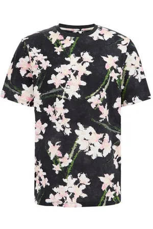 WE Fashion Heren T-shirt met dessin - Regular fit - - Katoen
