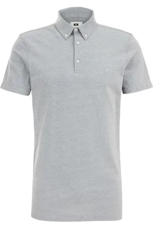 WE Fashion Heren polo met structuur - Slim Fit - - Katoen