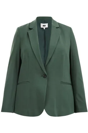 WE Fashion Dames getailleerde blazer - Curve - - Viscose - Plus Size