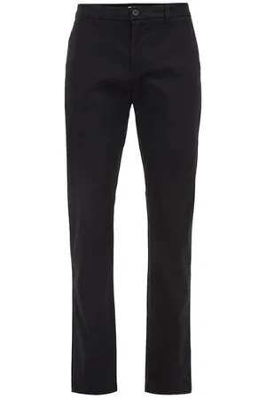 WE Fashion Fundamentals - Heren slim fit chino met stretch - Slim Fit - - Katoen