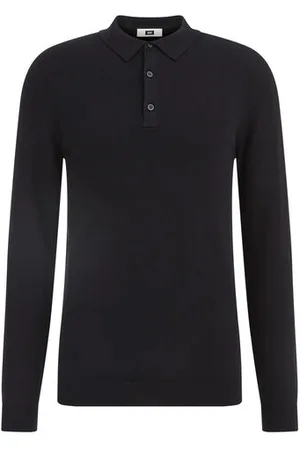 WE Fashion Fundamentals - Heren Fijngebreide polo - Regular fit - - Katoen