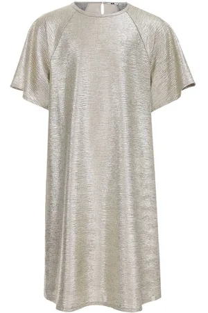 WE Fashion Meisjes jurk met metallic look - Regular fit -