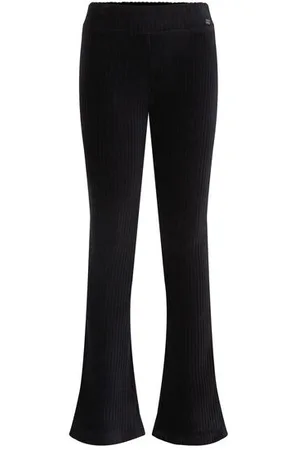 WE Fashion Meisjes velvet flared legging van ribstof - Skinny Fit - - Katoen