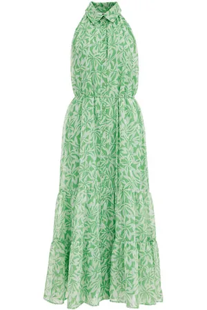 WE Fashion Dames maxi-jurk met glittergaren - Regular fit -